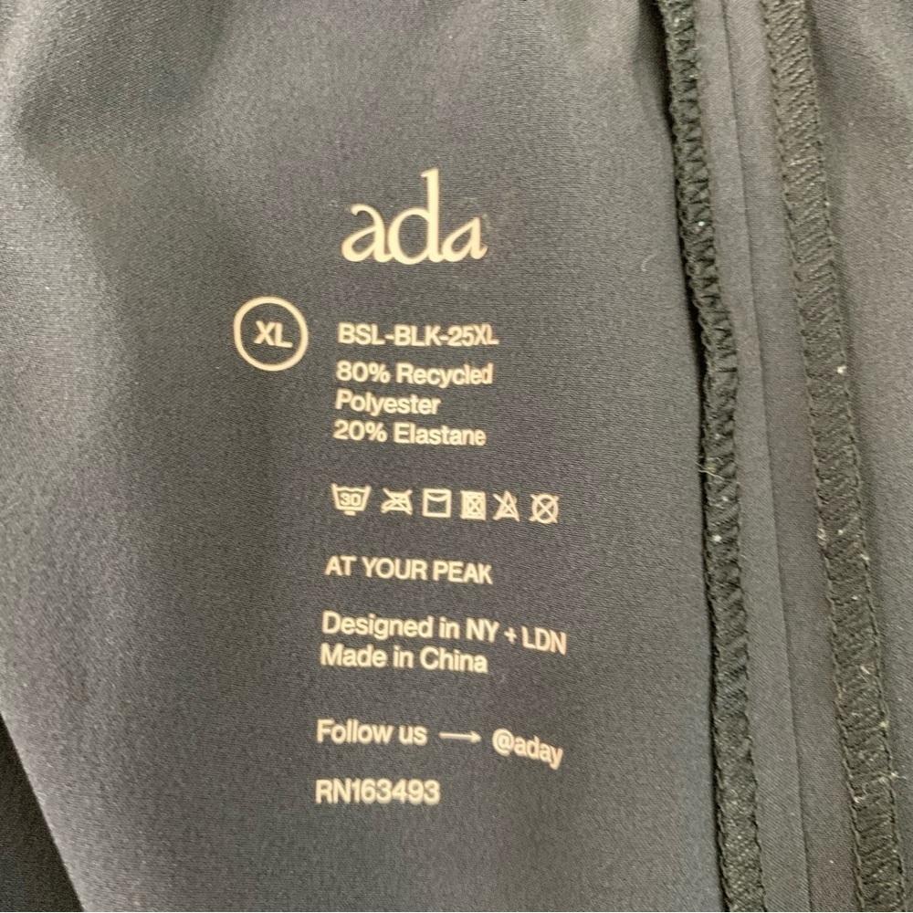 Aday Black At your peak women’s shorts with pockets XL - Picture 4 of 8